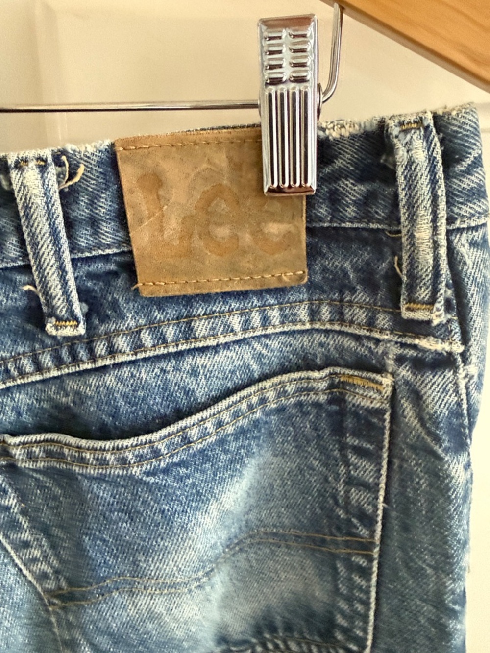 Vintage Lee Straight Fit Blue Denim Jeans - Picture 3 of 6